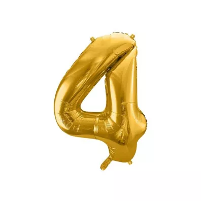PartyDeco Balon foliowy 4 z�oty 86 cm