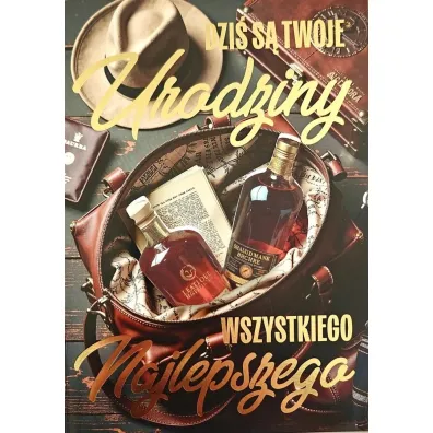 Yeku Karnet Urodziny m�skie whisky