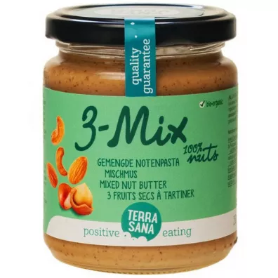 Terrasana Krem orzechowy mix (3 orzechy) 250 g Bio