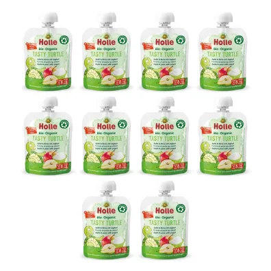 Holle Mus Smaczny ��wik (jab�ko - gruszka - jogurt) od 8 miesi�ca Zestaw 10 x 85 ml Bio