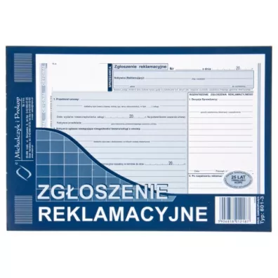 Michalczyk i Prokop Zg�oszenie reklamacyjne 601-3