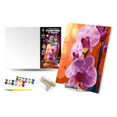 Qbee Malowanie po numerach - Orchidea 40x50cm