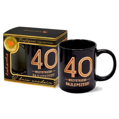 Kukartka Kubek Premium Urodziny 40