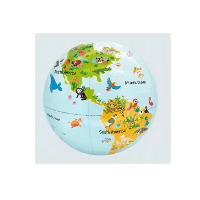 Caly Dmuchany globus pi�ka - Ma�e Zwierz�ta Natury, pi�ka 30cm