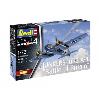 Model do sklejania 1:72 04972 Junkers Ju 88 A-1 Battle of Britain Revell