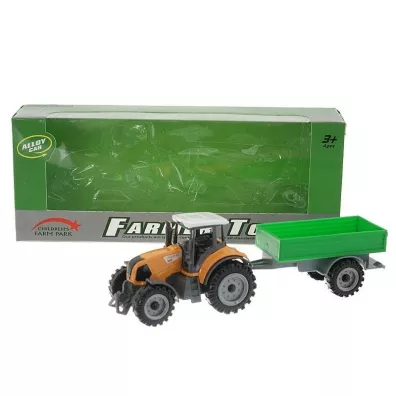 Traktor z przyczep metalowy Adar