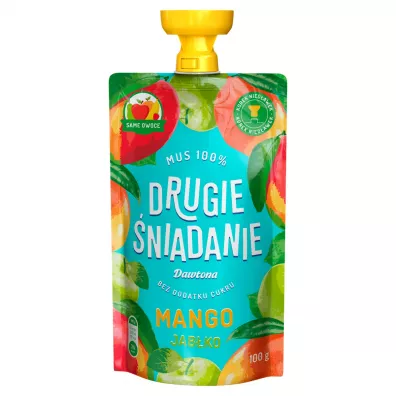 Dawtona Drugie niadanie Mus 100% mango jabko 100 g