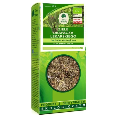 Dary Natury Herbatka ziele drapacza lekarskiego Suplement diety 25 g Bio
