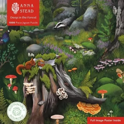 Puzzle 1000 el. W lesie Anna Stead Flame Tree