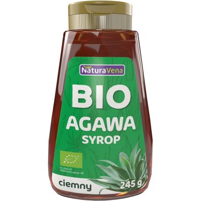 NaturaVena Syrop z agawy ciemny 245 g Bio