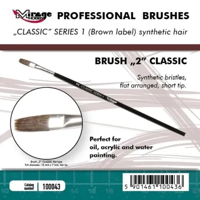 P�dzelek p�aski high quality classic rozm 2