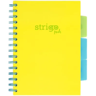 Strigo Ko�ozeszyt Pads A5 Neon ��ty kratka 100 kartek