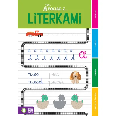 KSIAZECZKA EDUK 200X288 POCIAG Z LITER NAKLEJ ZS