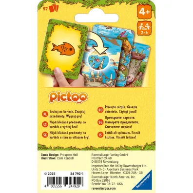 Gra karciana `Pictoo Dino` Ravensburger