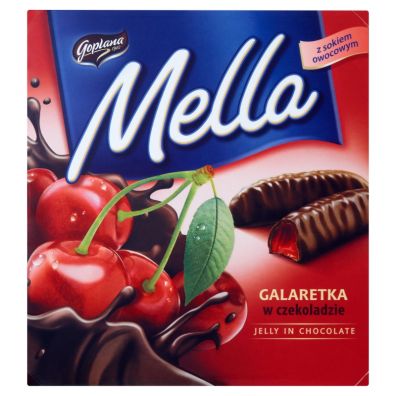 Goplana Mella Galaretka w czekoladzie o smaku winiowym 190 g