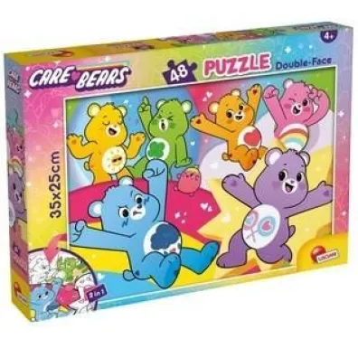 Troskliwe misie puzzle dwustronne m-plus 48el Lisciani