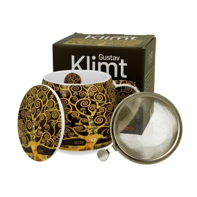 Duo Sp. z o.o. Kubek z zaparzaczem Klimt Tree Of Life 430 ml