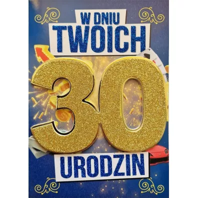 Yeku Karnet Urodziny 30 m�skie