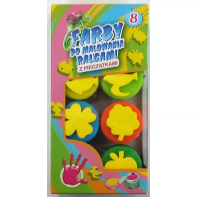 Titanum Farby do malowania palcami 8 kolor�w
