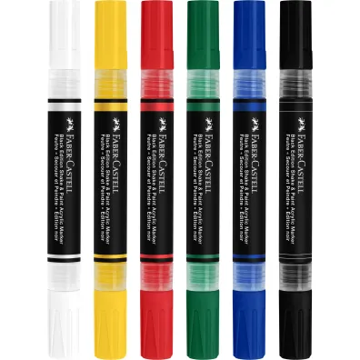 Faber-Castell Marker akrylowy Black Edition 6 szt.