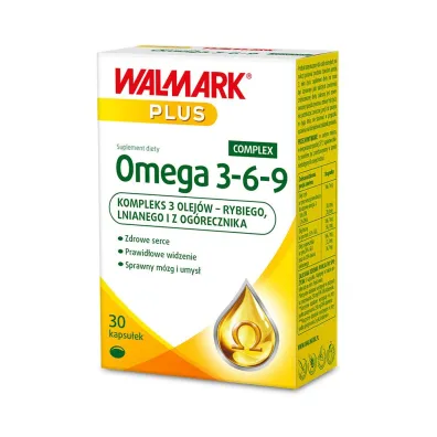 Walmark Omega 3-6-9 kompleks 3 olej�w Suplement diety 30 kaps.