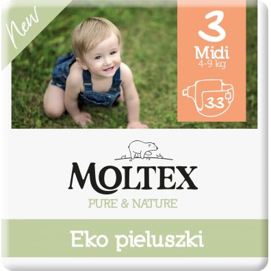 Moltex Ekologiczne pieluszki 3 Midi 4-9kg 33 szt.