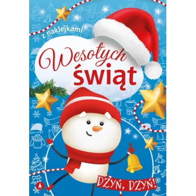 Ksi��eczka A4 Weso�ych �wi�t. Dzy�, dzy�   NAKLEJKI SKRZAT 073683