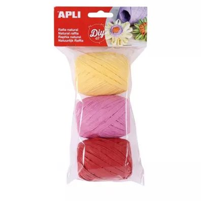 Apli Rafia Candy sztywna naturalna 30m, 3 kolory