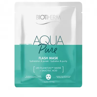 Biotherm Aqua Pure Flash Mask oczyszczaj�ca maseczka w p�achcie do twarzy 31 g