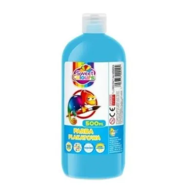 Sweet colours Farba plakatowa fluorescencyjna 500ml niebieska
