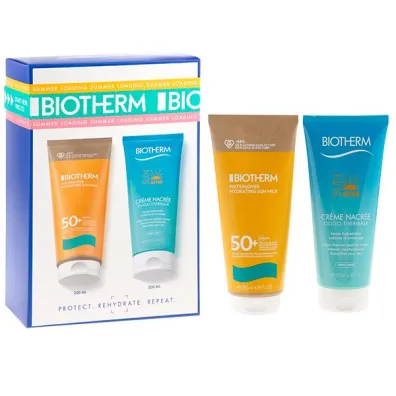 Zestaw Biotherm Waterlover SPF50 Mleczko przeciws�oneczne + Balsam po opalaniu 2 x 200 ml