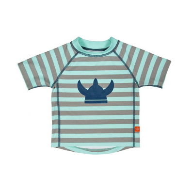 Lassig Koszulka T-shirt do pywania Striped aqua UV 50+ 0-6 m-cy