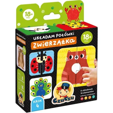 CzuCzu Uk�adam po��wki Zwierz�tka dla dzieci 18 mies. Bright Junior Media