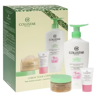 Collistar Zestaw Nawil�aj�cy podk�ad do twarzy + Peeling + �el-krem do twarzy 400 ml + 150 g + 15 ml