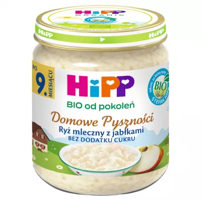 Hipp Domowe Pysznoci Ry mleczny z jabkami po 9. miesicu 200 g Bio