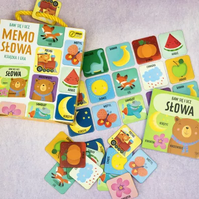 Baw si� i ucz. Memo S�owa. Gra i ksi��ka Wilga Play