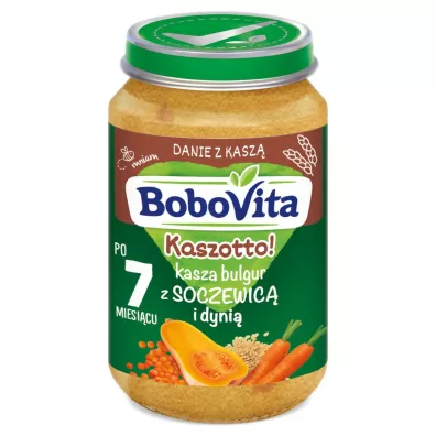 BoboVita Kaszotto! Kasza bulgur z soczewic i dyni po 7 miesicu 190 g