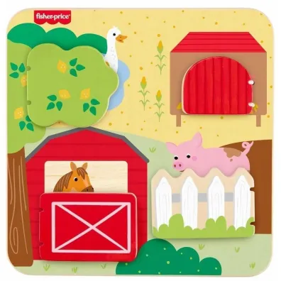 Fisher-Price. Drewniana tablica A Kuku Mattel