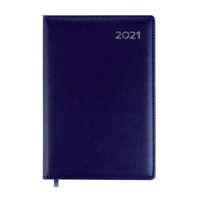 Easy Stationery Kalendarz ksi��kowy 2021 A5 niebieski EASY