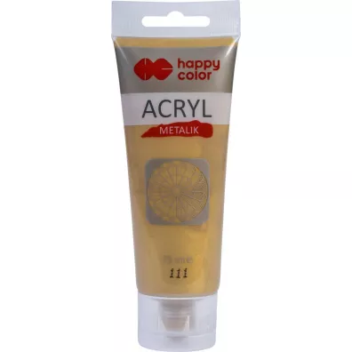 Happy Color Farba akrylowa metalik czyste z�oto 75ml
