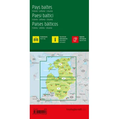 Mapa Kraje Ba�tyckie 1:400 000
