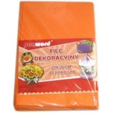 Penword Filc dekoracyjny pomara�czowy 20x30 cm