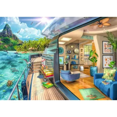 Puzzle 1000 el. Rejs w tropiki Ravensburger