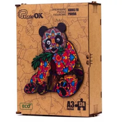 Puzzle drewniane eko 124 el. Kung Fu Panda A3 Maksik