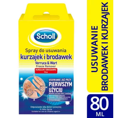 Scholl Spray do usuwania kurzajek i brodawek 80 ml