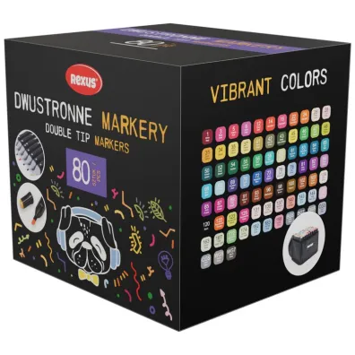 Beniamin Marker dwustronny 80 kolor�w