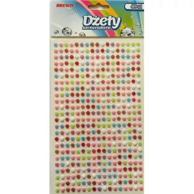 Brewis D�ety samoprzylepne kwiatki 3mm 408 szt.