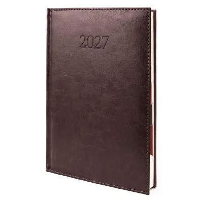 Kalendarz 2027 B5 Agenda Dzienny Br�zowy