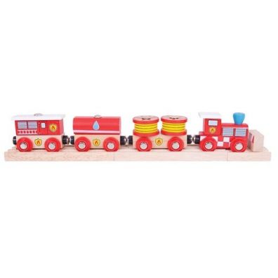 Kolejka drewniana Fire & Rescue Train Bigjigs Toys