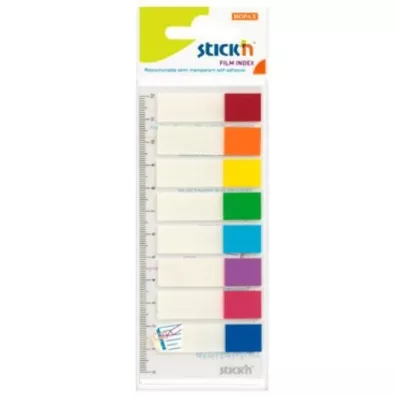 Stickn Zakadki indeks.samoprz. mix 8 kol. neon z linijk